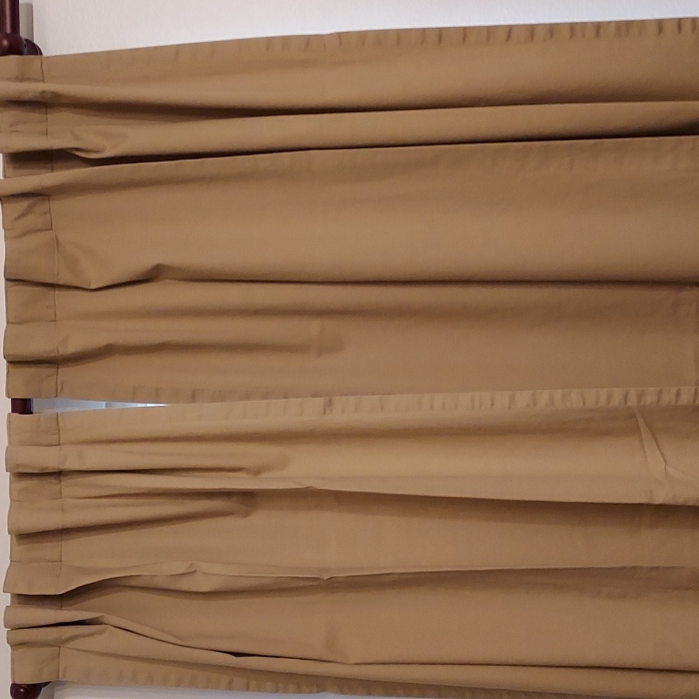 JcPenney Linden Street curtains Face fabric 100% Cotton,  Backing Acrylic 38x80